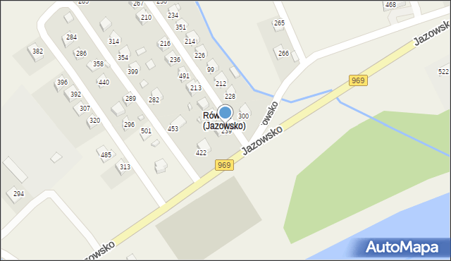 Jazowsko, Jazowsko, 239, mapa Jazowsko