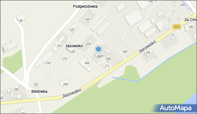 Jazowsko, Jazowsko, 253, mapa Jazowsko