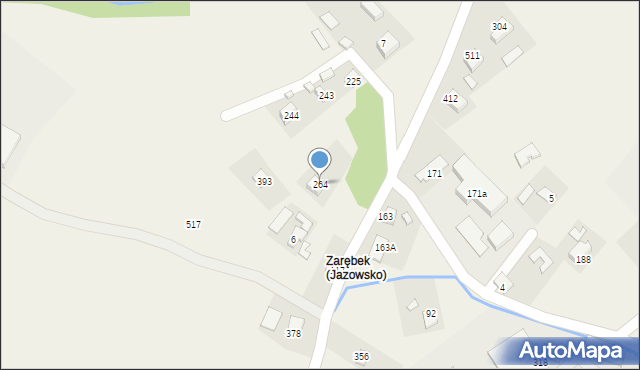 Jazowsko, Jazowsko, 264, mapa Jazowsko