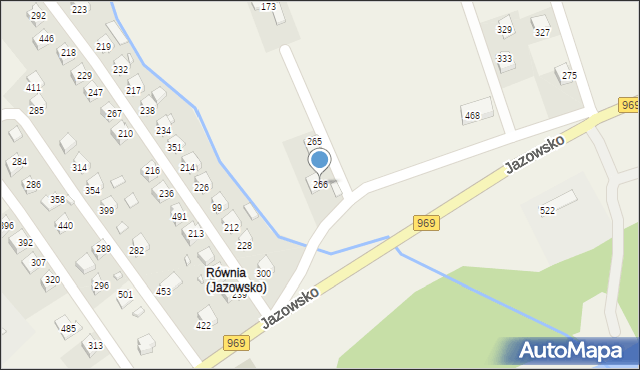 Jazowsko, Jazowsko, 266, mapa Jazowsko