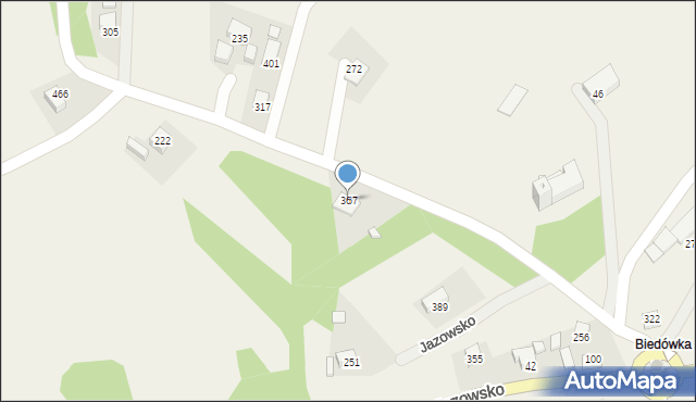 Jazowsko, Jazowsko, 367, mapa Jazowsko