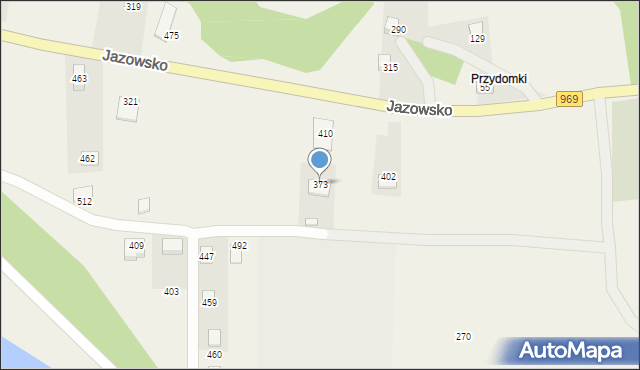 Jazowsko, Jazowsko, 373, mapa Jazowsko