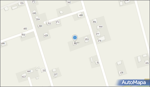 Jazowsko, Jazowsko, 381, mapa Jazowsko