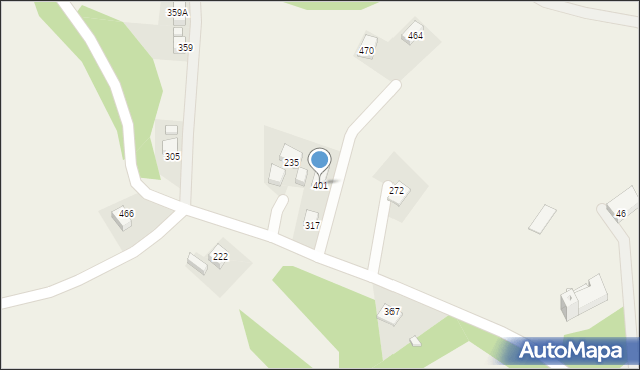 Jazowsko, Jazowsko, 401, mapa Jazowsko