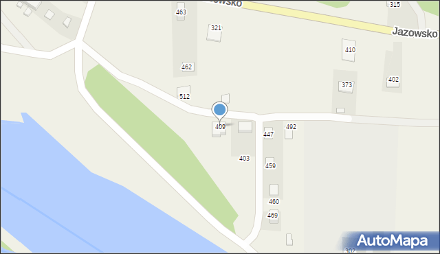 Jazowsko, Jazowsko, 409, mapa Jazowsko