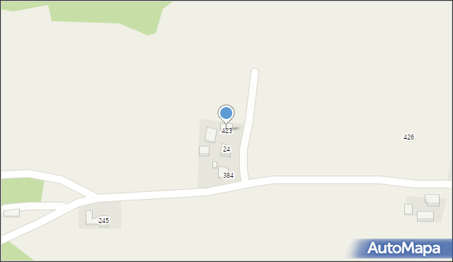 Jazowsko, Jazowsko, 423, mapa Jazowsko