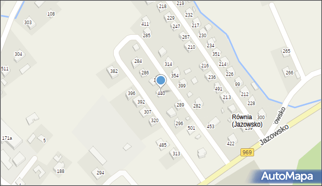 Jazowsko, Jazowsko, 440, mapa Jazowsko