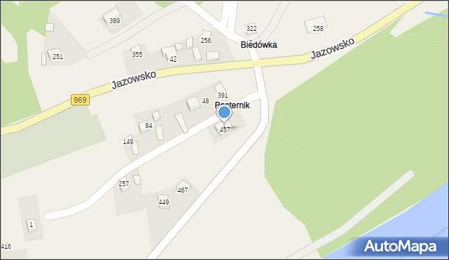 Jazowsko, Jazowsko, 457, mapa Jazowsko