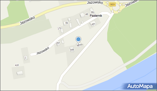 Jazowsko, Jazowsko, 467, mapa Jazowsko
