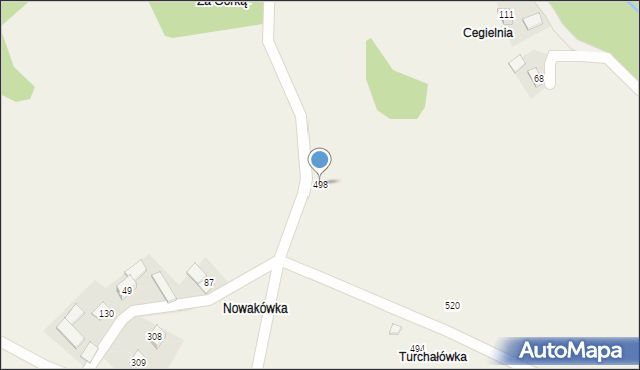 Jazowsko, Jazowsko, 498, mapa Jazowsko
