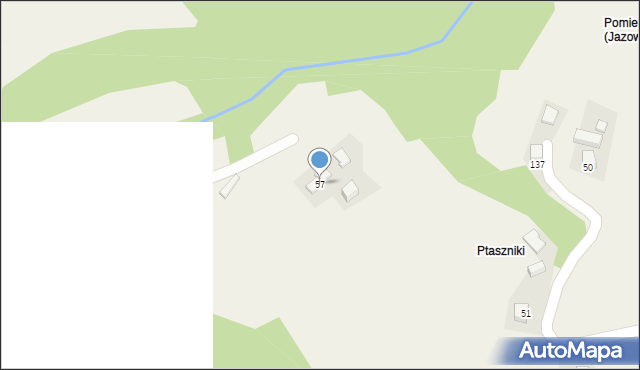 Jazowsko, Jazowsko, 57, mapa Jazowsko