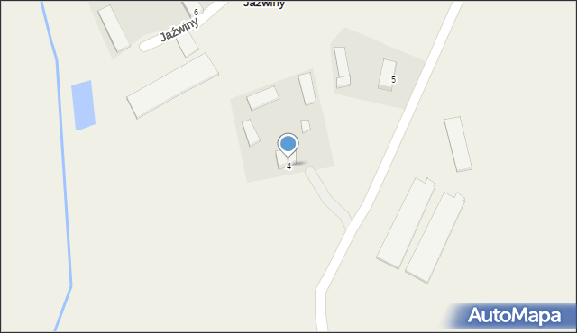 Jaźwiny, Jaźwiny, 4, mapa Jaźwiny
