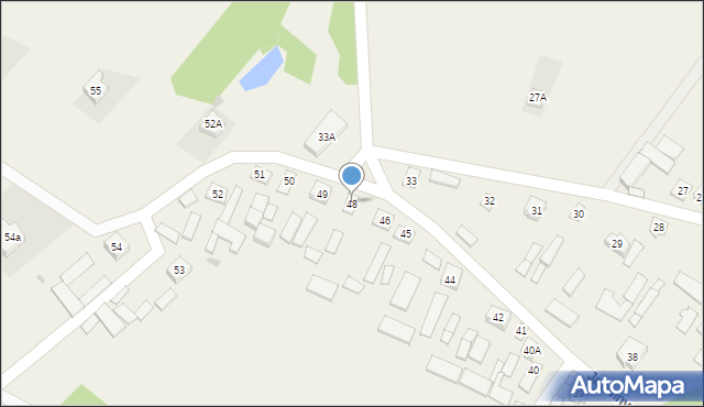 Jaźwiny, Jaźwiny, 48, mapa Jaźwiny