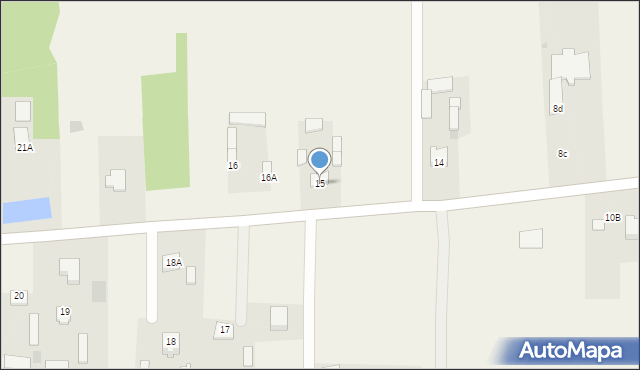 Jaźwiny, Jaźwiny, 15, mapa Jaźwiny