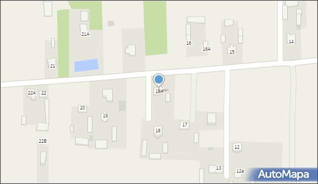 Jaźwiny, Jaźwiny, 18A, mapa Jaźwiny