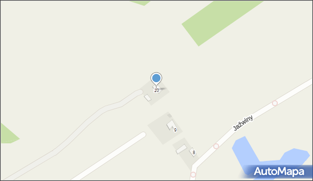 Jaźwiny, Jaźwiny, 10, mapa Jaźwiny
