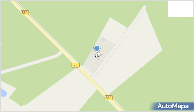 Jaźwiny, Jaźwiny, 14a, mapa Jaźwiny