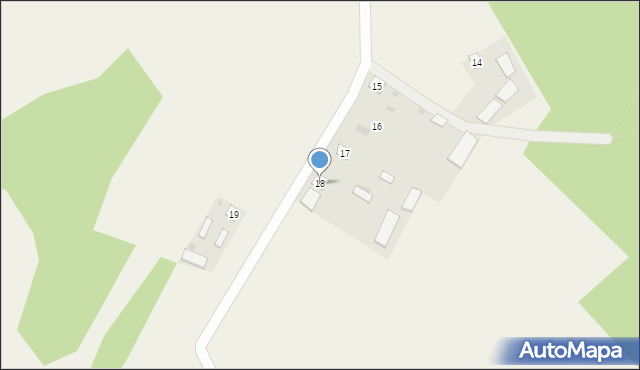 Jaźwiny, Jaźwiny, 18, mapa Jaźwiny