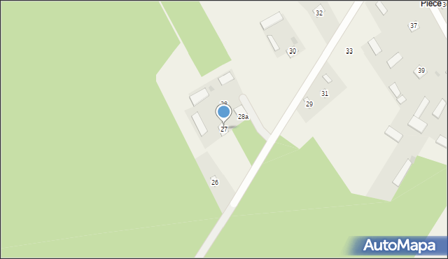 Jaźwiny, Jaźwiny, 27, mapa Jaźwiny