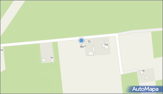 Jaźwiny, Jaźwiny, 55b, mapa Jaźwiny