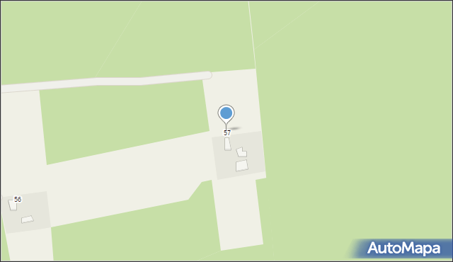 Jaźwiny, Jaźwiny, 57, mapa Jaźwiny