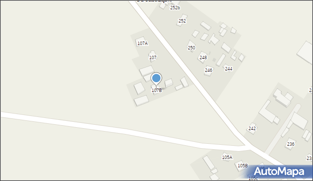 Jaźwiny, Jaźwiny, 107B, mapa Jaźwiny