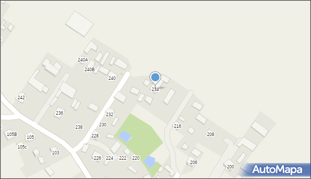 Jaźwiny, Jaźwiny, 234, mapa Jaźwiny