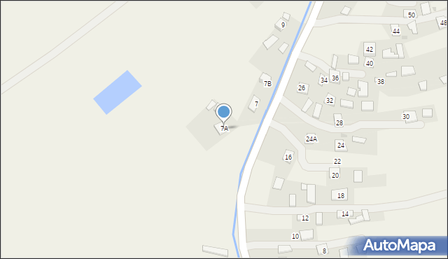 Jaźwiny, Jaźwiny, 7A, mapa Jaźwiny