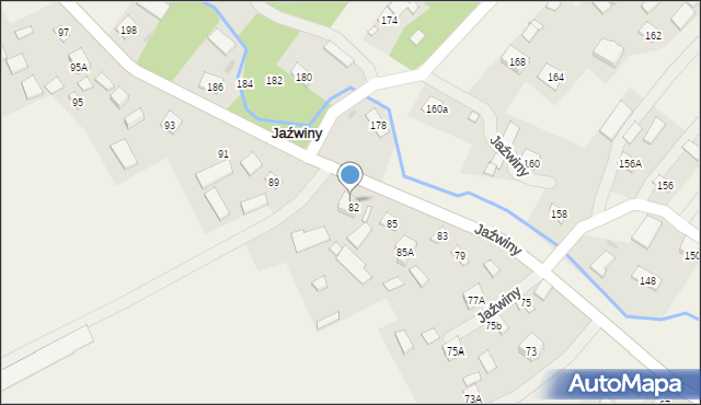Jaźwiny, Jaźwiny, 87, mapa Jaźwiny