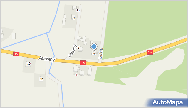 Jaźwiny, Jaźwiny, 2a, mapa Jaźwiny