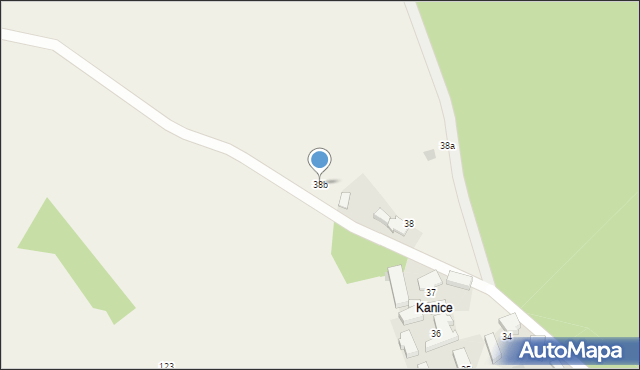 Jaźwiny, Jaźwiny, 38b, mapa Jaźwiny
