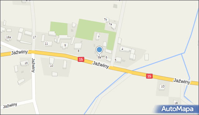Jaźwiny, Jaźwiny, 6a, mapa Jaźwiny