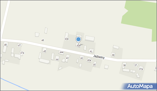 Jaźwiny, Jaźwiny, 41a, mapa Jaźwiny