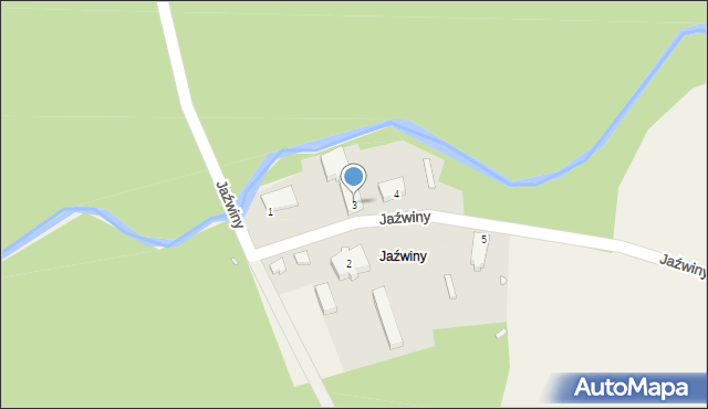Jaźwiny, Jaźwiny, 3, mapa Jaźwiny
