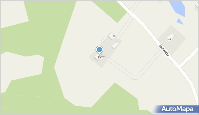 Jaźwiny, Jaźwiny, 8a, mapa Jaźwiny