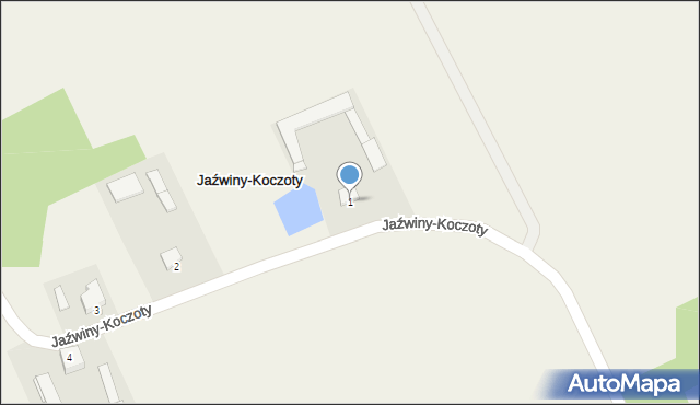 Jaźwiny-Koczoty, Jaźwiny-Koczoty, 1, mapa Jaźwiny-Koczoty