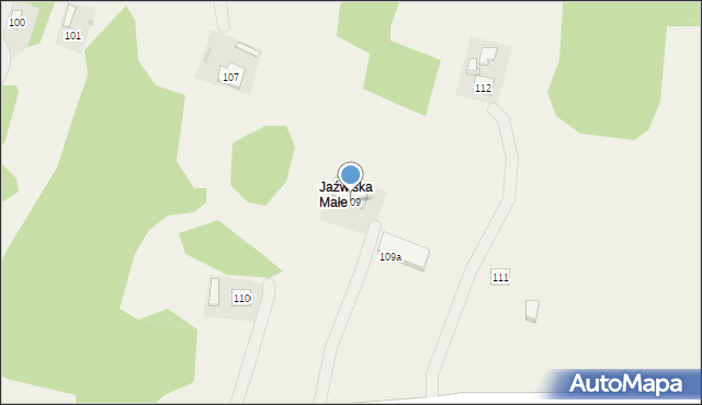 Jaźwiska, Jaźwiska, 109, mapa Jaźwiska