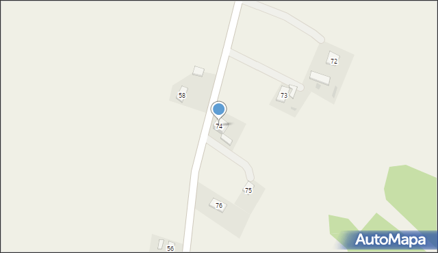 Jaźwiska, Jaźwiska, 74, mapa Jaźwiska