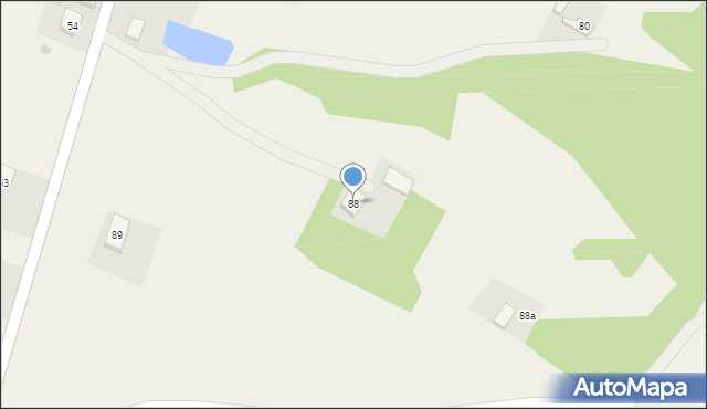 Jaźwiska, Jaźwiska, 88, mapa Jaźwiska