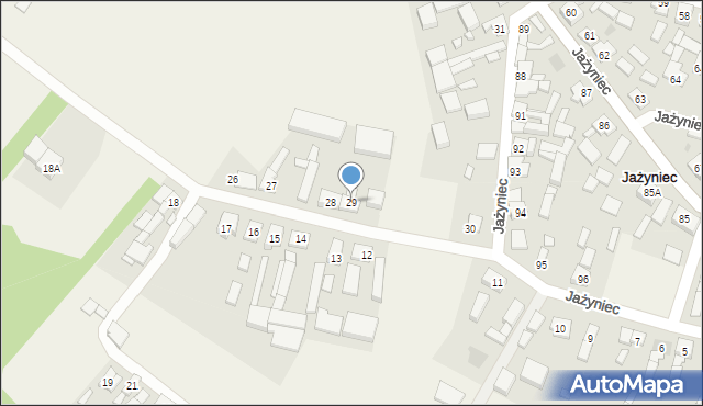 Jażyniec, Jażyniec, 29, mapa Jażyniec