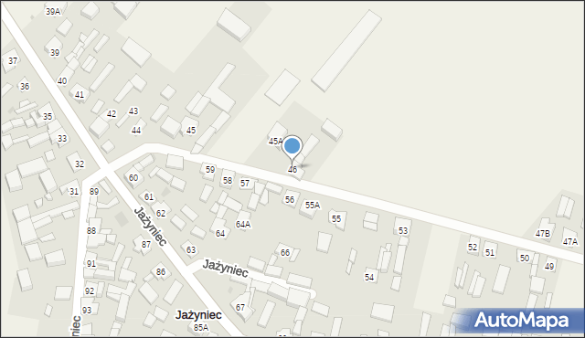 Jażyniec, Jażyniec, 46, mapa Jażyniec