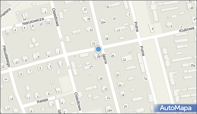 Jednorożec, Jasna, 29, mapa Jednorożec