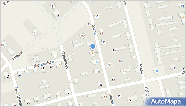 Jednorożec, Jasna, 37, mapa Jednorożec