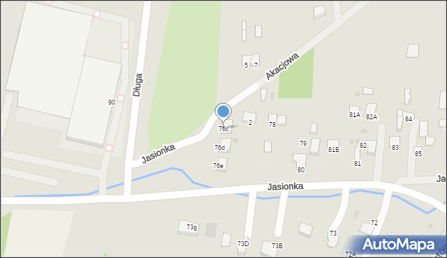 Jędrzejów, Jasionka, 76c, mapa Jędrzejów