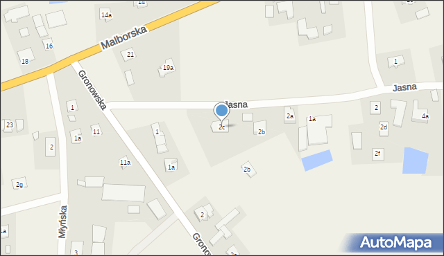 Jegłownik, Jasna, 2c, mapa Jegłownik