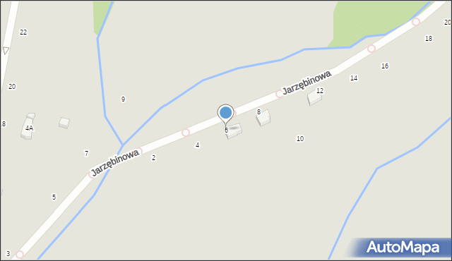 Jelenia Góra, Jarzębinowa, 6, mapa Jelenia Góra