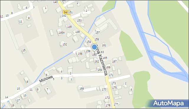 Jeleśnia, Jana Kazimierza, 160, mapa Jeleśnia
