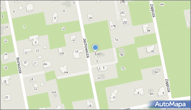 Józefów, Jachowicza, 7, mapa Józefów