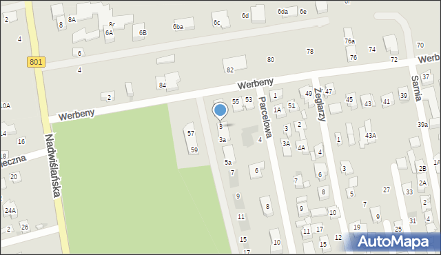 Józefów, Jaśminowa, 3, mapa Józefów