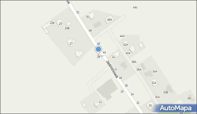 Juchnowiec Kościelny, Jaśminowa, 25, mapa Juchnowiec Kościelny